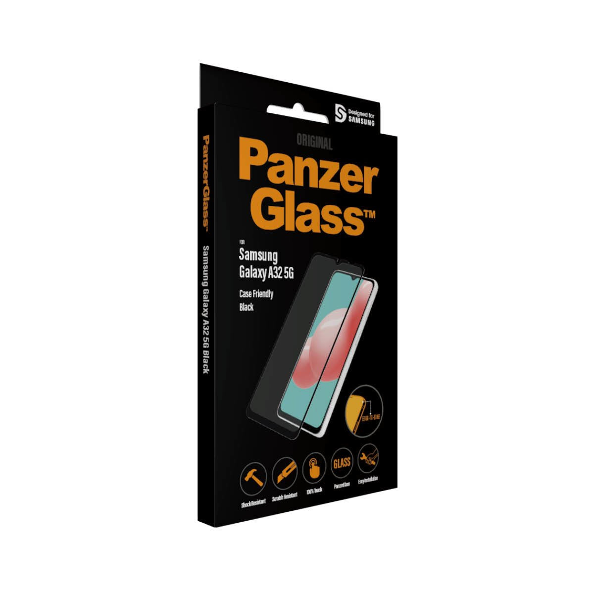 Vidrio Templado Panzerglass Samsung Galaxy A32 5g / M12 Negro 7252