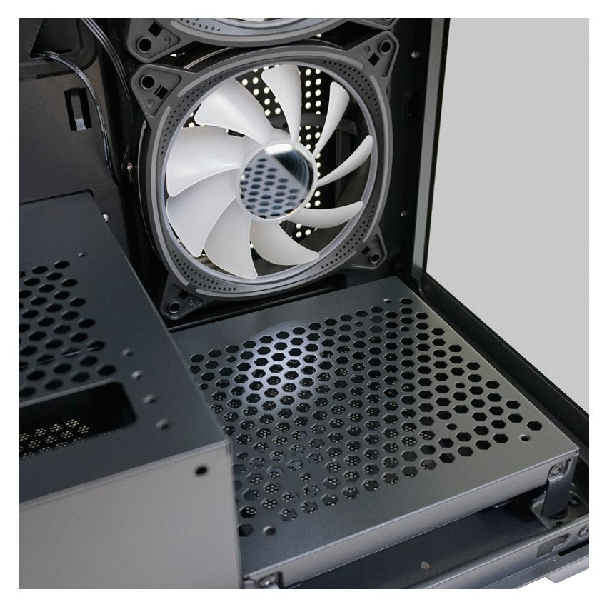 Gehäuse Miditower 715b Negro Usb3.2 Audio O.Netzteil Seamless_x