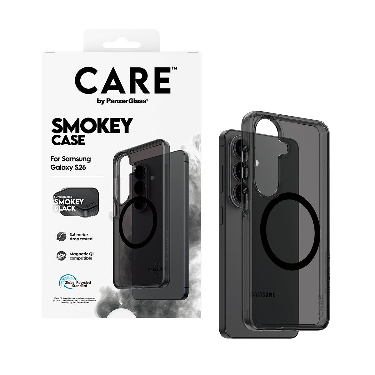Panzerglass Care Urban Explorer Case Smokey M. Negro Qi Samsung Galaxy S26