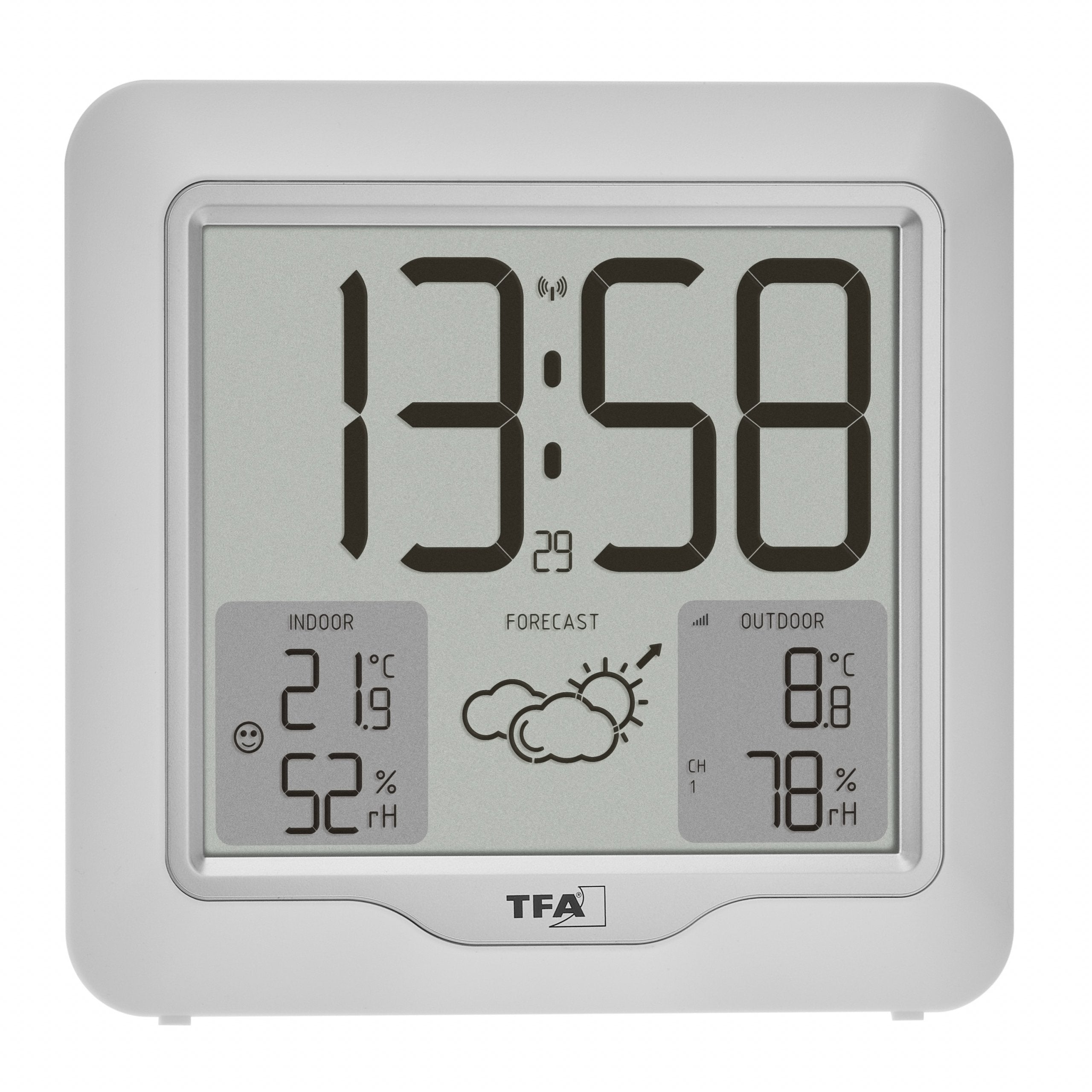 Tfa-Dostmann 35.1164.02 Estación Meteorológica Digital Blanco Lcd Batería