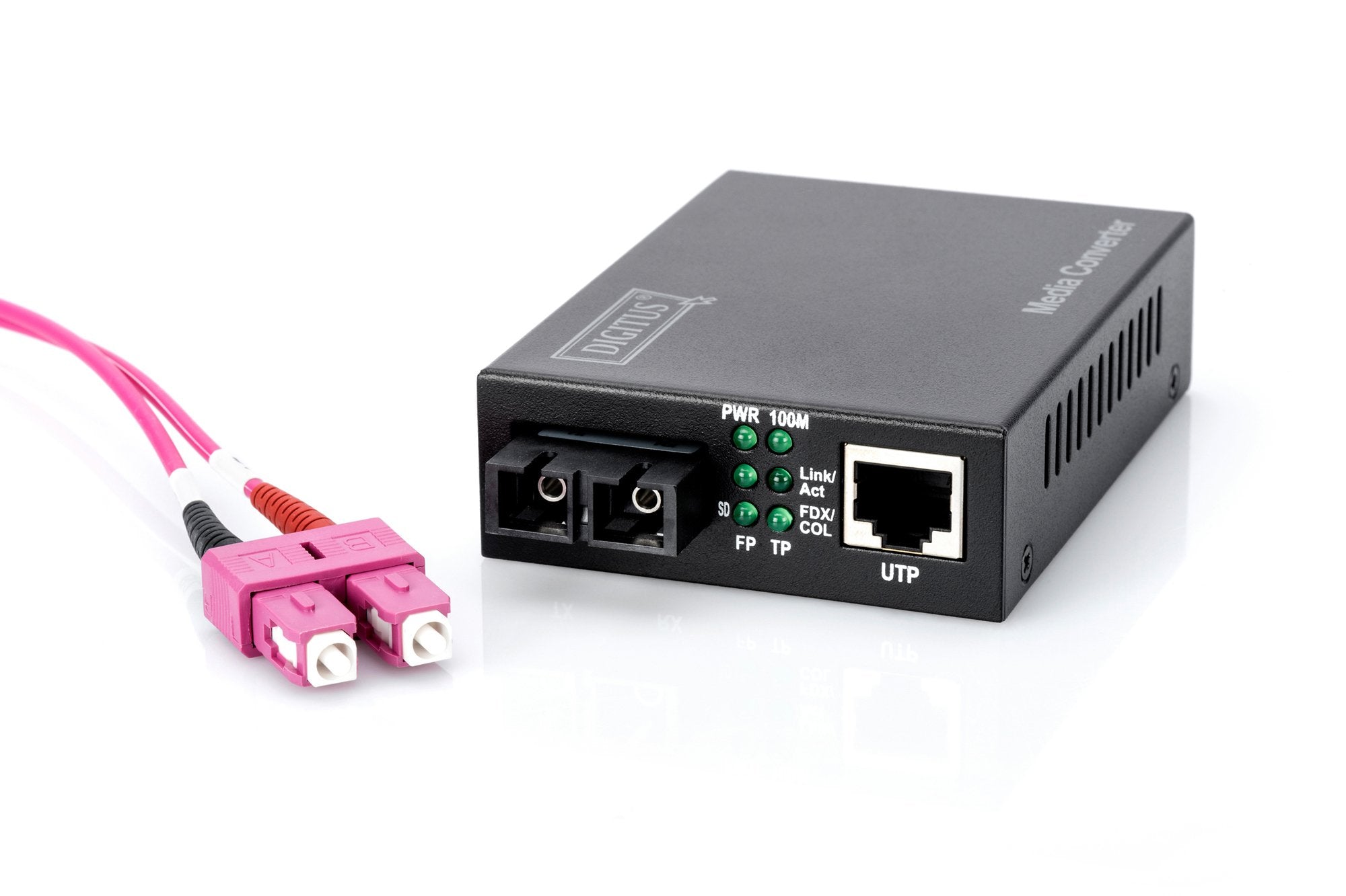 Conversor De Medios Digitus Fast Ethernet Sc Multimodo Dúplex, 2 Km, Fibra