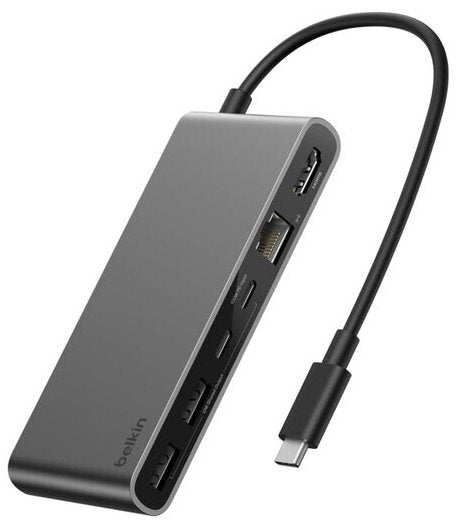 EAN 745883924394 - Belkin INC024HQSGY hub de interfaz USB Tipo C 10000 Mbit/s Gris imagen 2