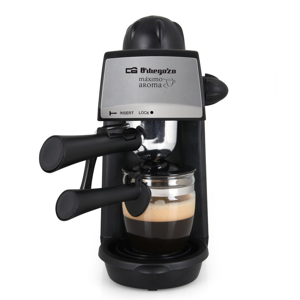 Cafetera Espresso Orbegozo Exp 4600 870w 5 Bar Con Jarra De Cristal Incluida