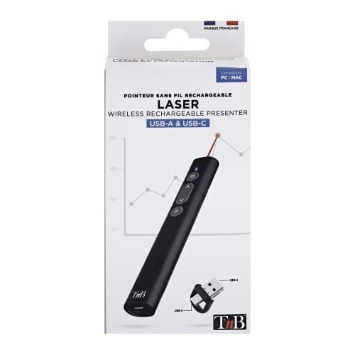 EAN 3303170114001 - T'nB LASEREMOTE2 apuntador inalámbricos Negro imagen 3