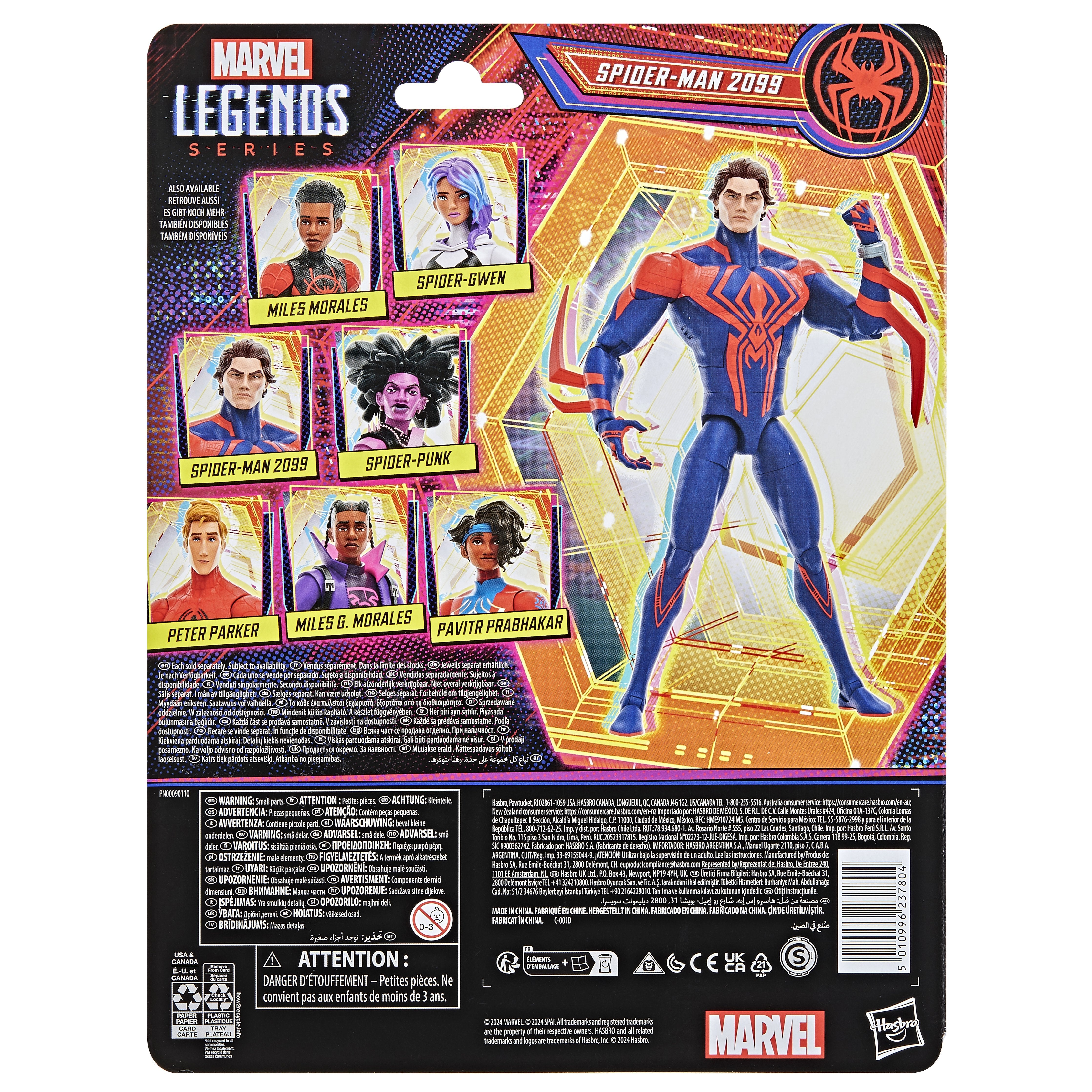 Figura Hasbro Marvel Legends Series Spider Man Across The Spider Verse Spider Man 2099