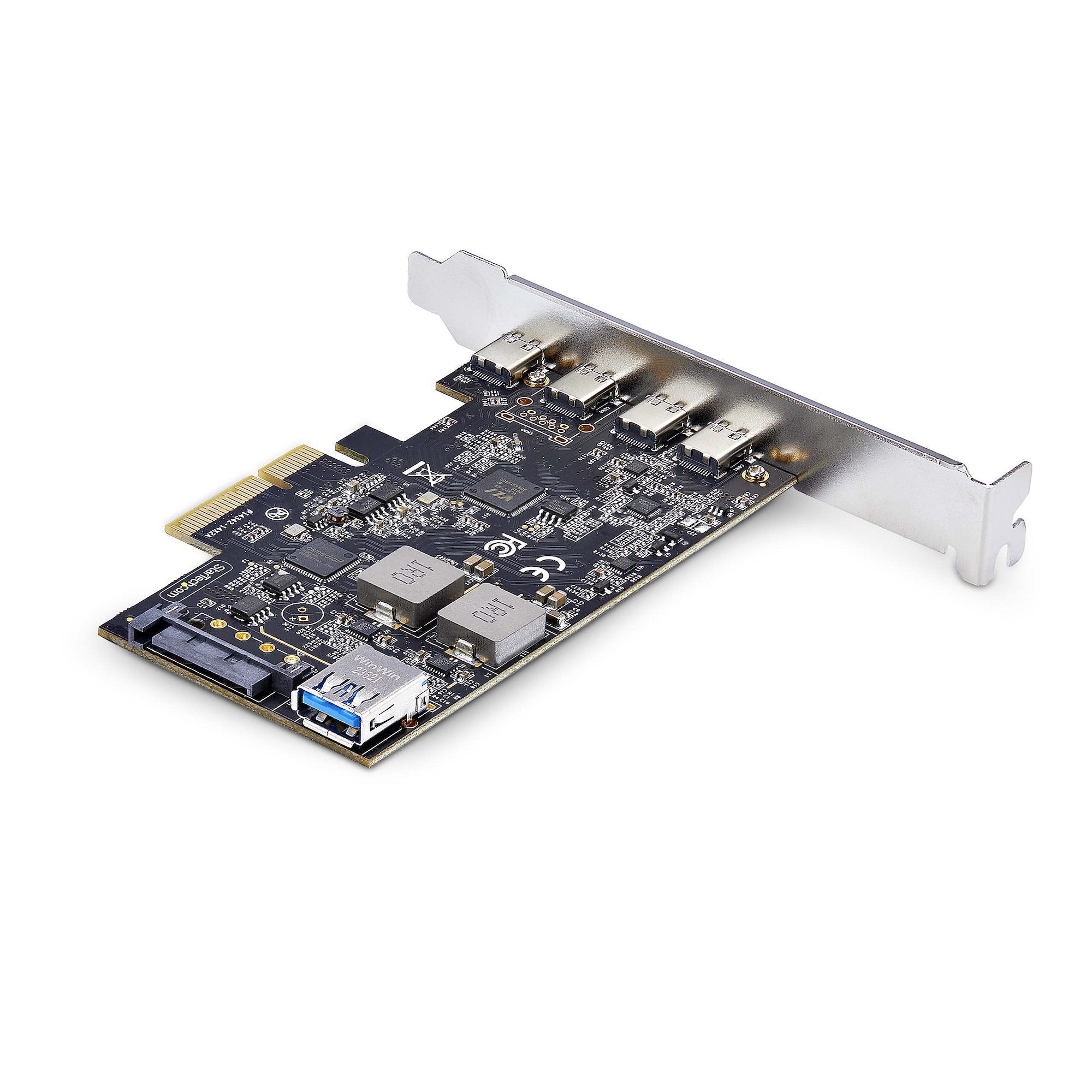Tarjeta Pcie Startech.Com  De 5 Puertos Usb De 10gbps 4x Usb-C / 1x Usb-A - Hub Concentrador Interno Usb 3.2 De 10gbps - Tarjeta Pci Express 4 Puertos Usb Tipo C 1 Puerto Usb-A - Windows/Mac/Linux