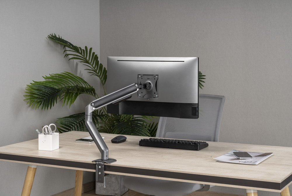 Gembird Desk Mounted Adjustable Monitor Arm Space Grey
