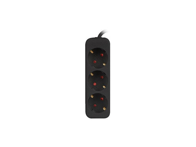 Regleta Lanberg 3 Tomas Schuko Negra 1.5m