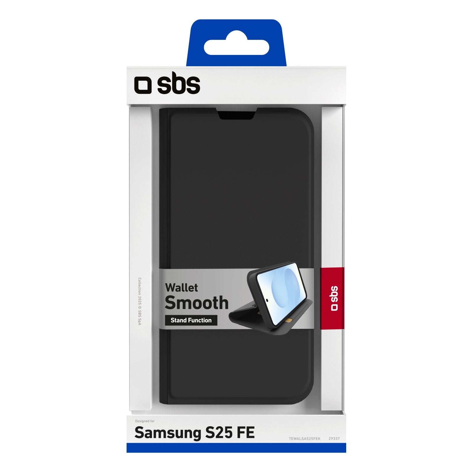 Sbs Wallet Stand Galaxy S25 Fe Schwarz