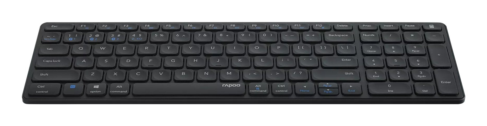 Teclado Rapoo Wireless Y Bluetooth E9700m Portugues 2.4ghz Bt 3.0 5.0 DiseãO Ultrafino Bateria