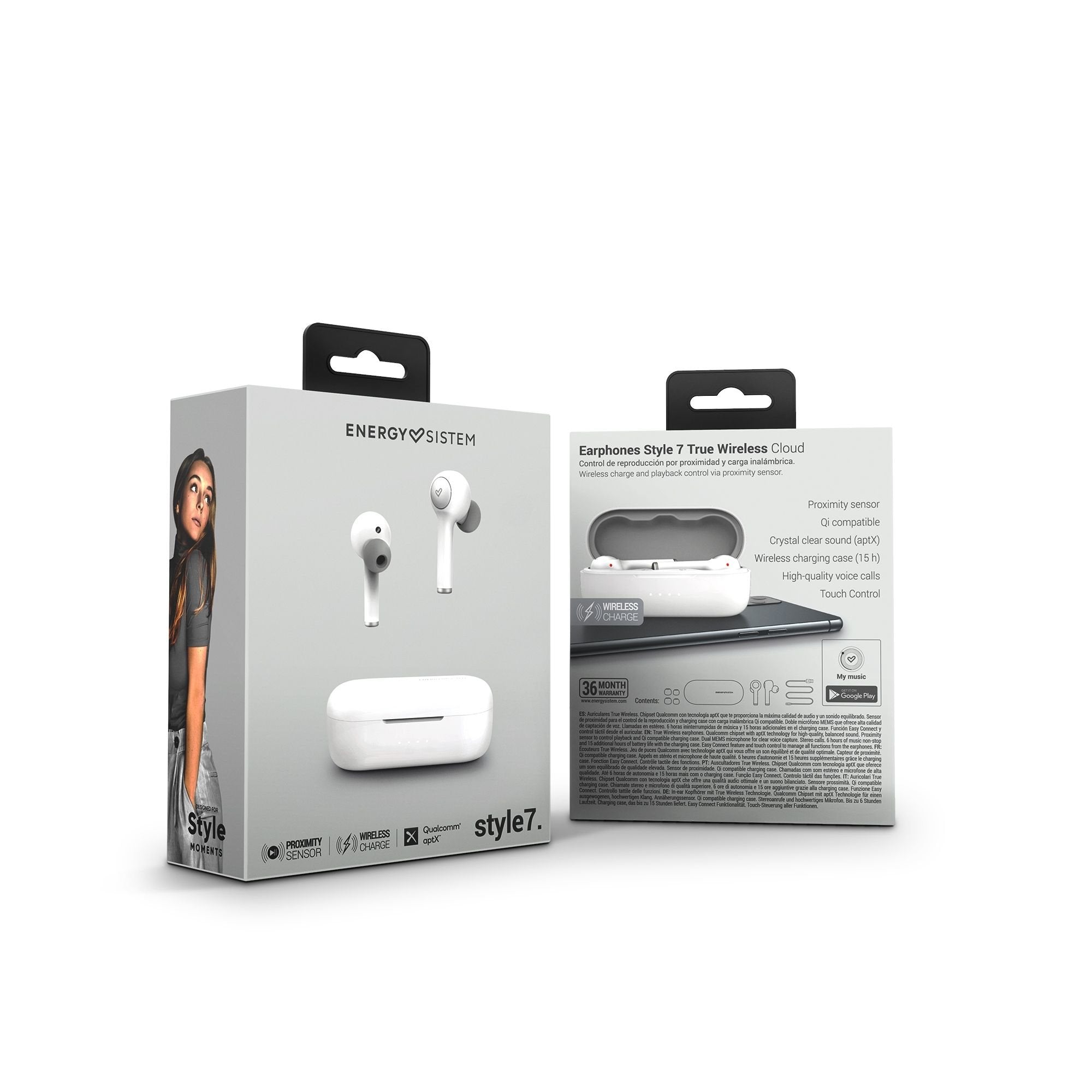 EAN 8432426451647 - Energy Sistem Style 7 Auriculares Inalámbrico Dentro de oído Llamadas/Música Bluetooth Blanco imagen 7