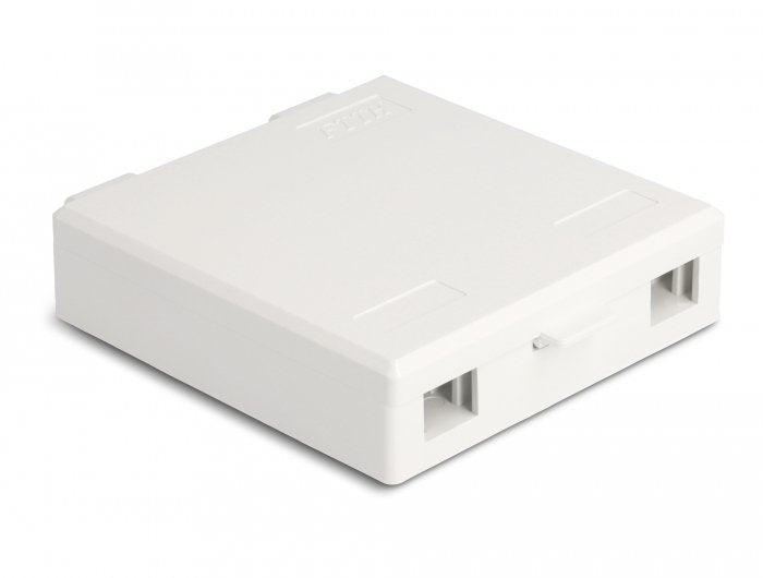 Lwl Anschlussdose Zur Wandmontage Für 2 X Sc Simplex Oder Lc Duplex Weiss