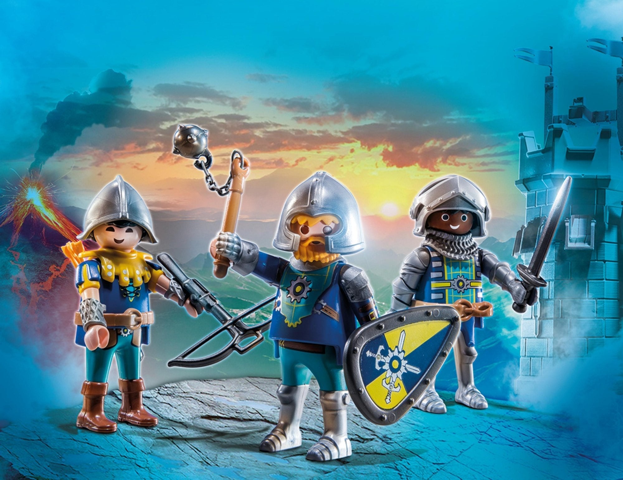Playmobil 70671  Set De 3 Caballeros De Novelmore