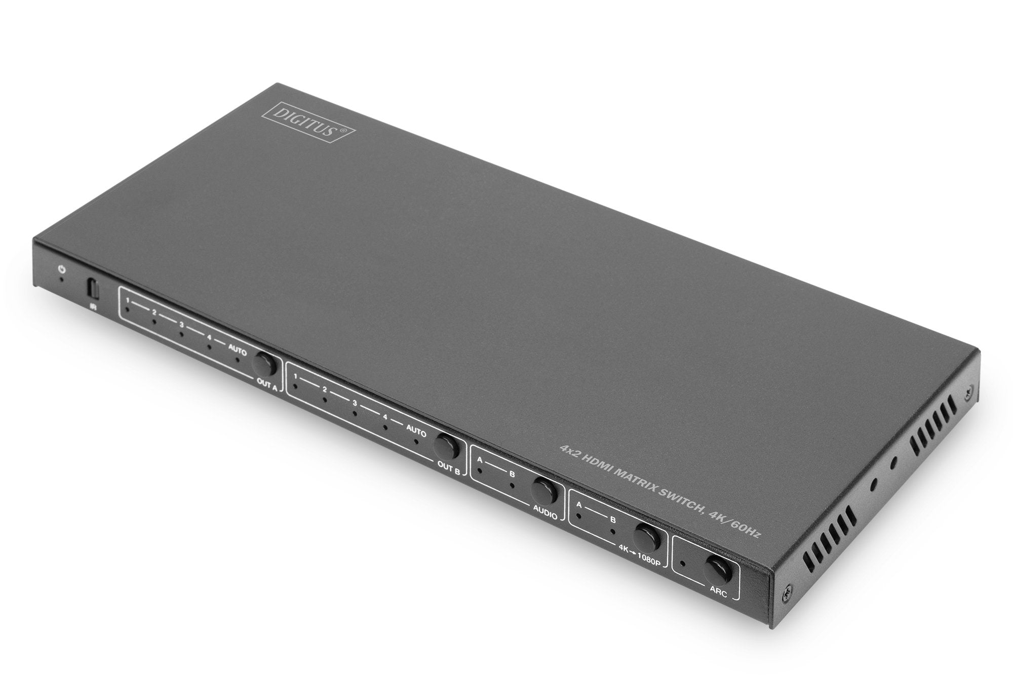 Conmutador De Matriz Digitus 4x2 Hdmi, 4k/60hz