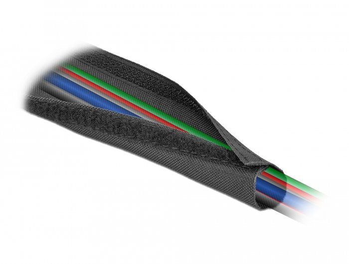 Delock Funda Con Cierre De Velcro 5 M X 20 Mm Negro