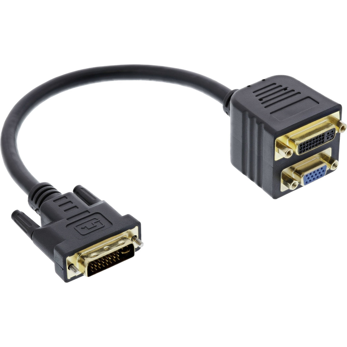 Adaptador Inline Dvi-I Dvi-I Macho A Dvi-I Hembra + S-Vga Hembra