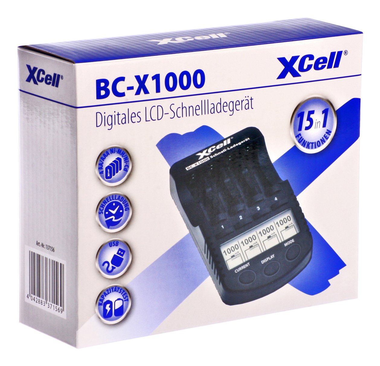 EAN 4042883371569 - XCell 137156 cargador de batería Universal CC imagen 6