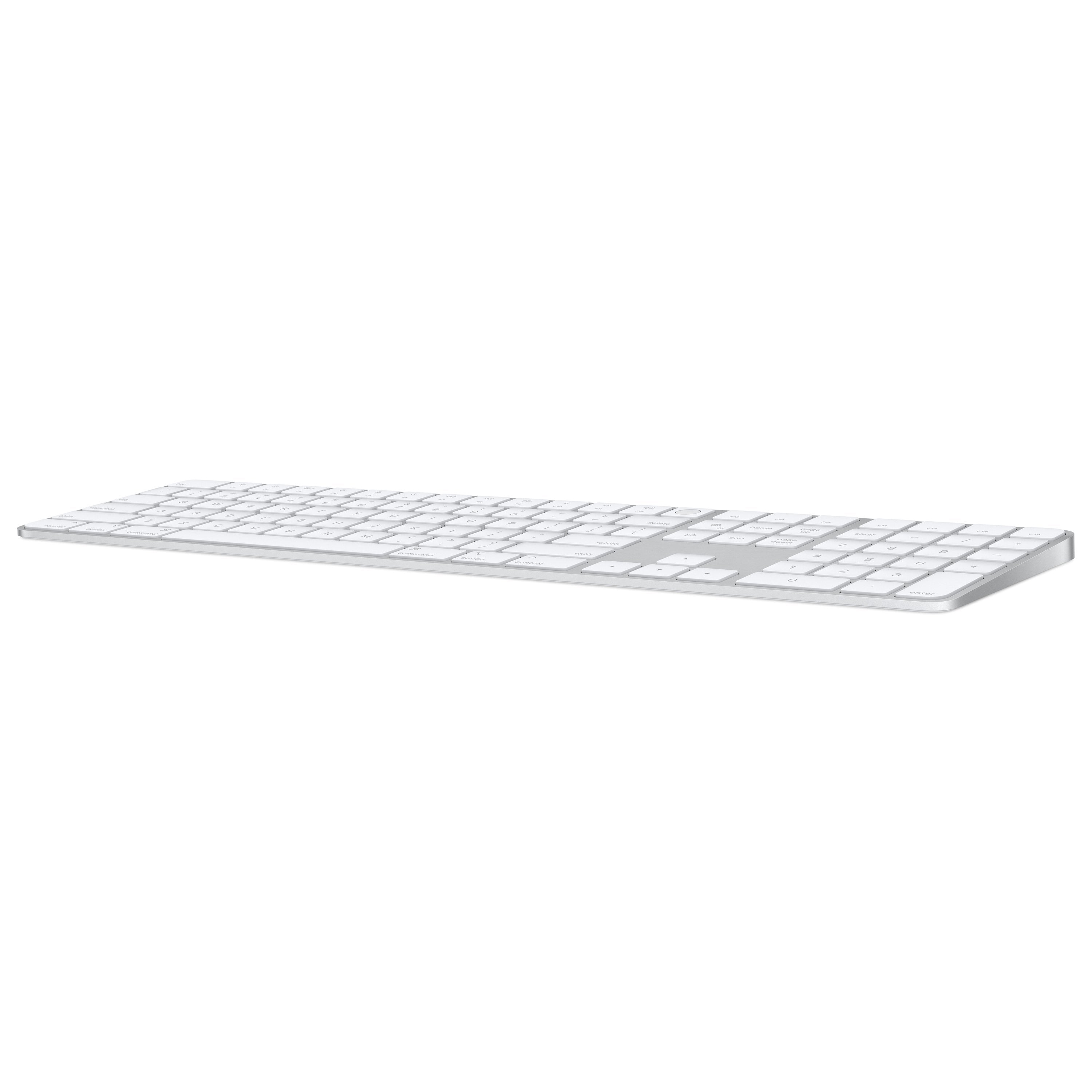 Teclado Inalámbrico Apple Magic Keyboard Con Touch Id Teclado Numérico Plata