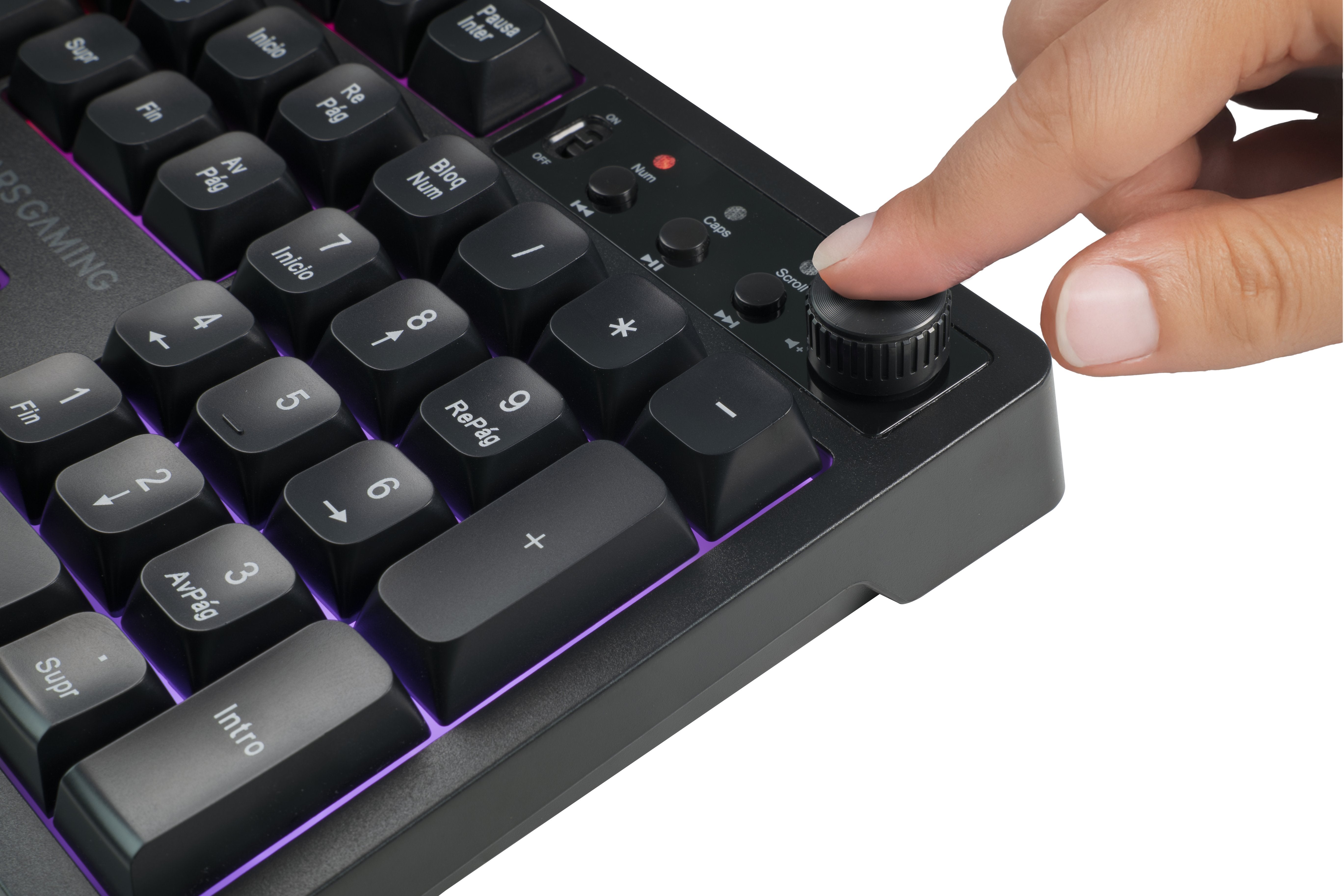 Teclado Mouse Y Alfombrilla Mars Gaming Mcpwxpt Negro H-Mech Frgb 3200dpi Portugues