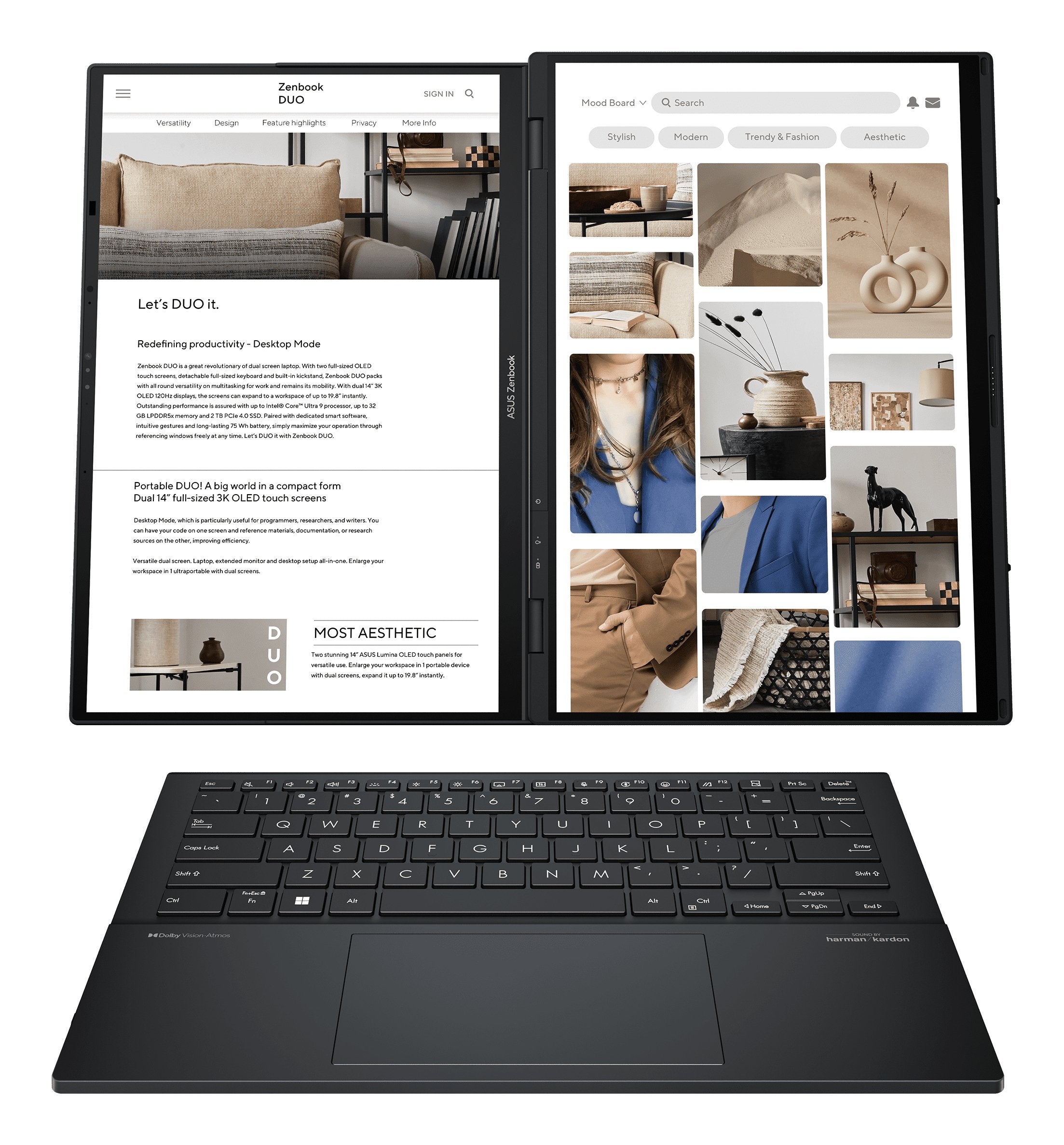 EAN 4711387582985 - ASUS Zenbook Duo UX8406MA-QL396W Híbrido (2-en-1) 35,6 cm (14") Pantalla táctil LPDDR5x-SDRAM Wi-Fi 6E (8 imagen 4