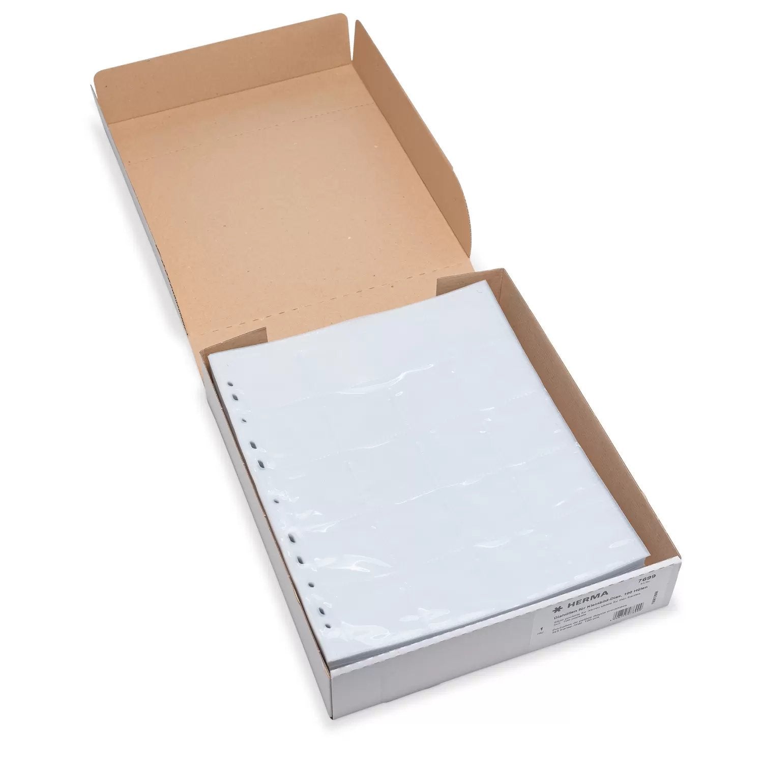 Herma Slide Pockets 5x5 100 Sheets Clear/Matt 7699 Hojas