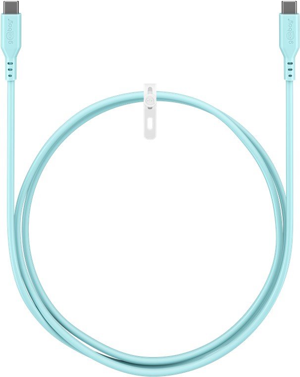 Goobay Usb-C Silicone Cable, 1.5 M, Turquoise