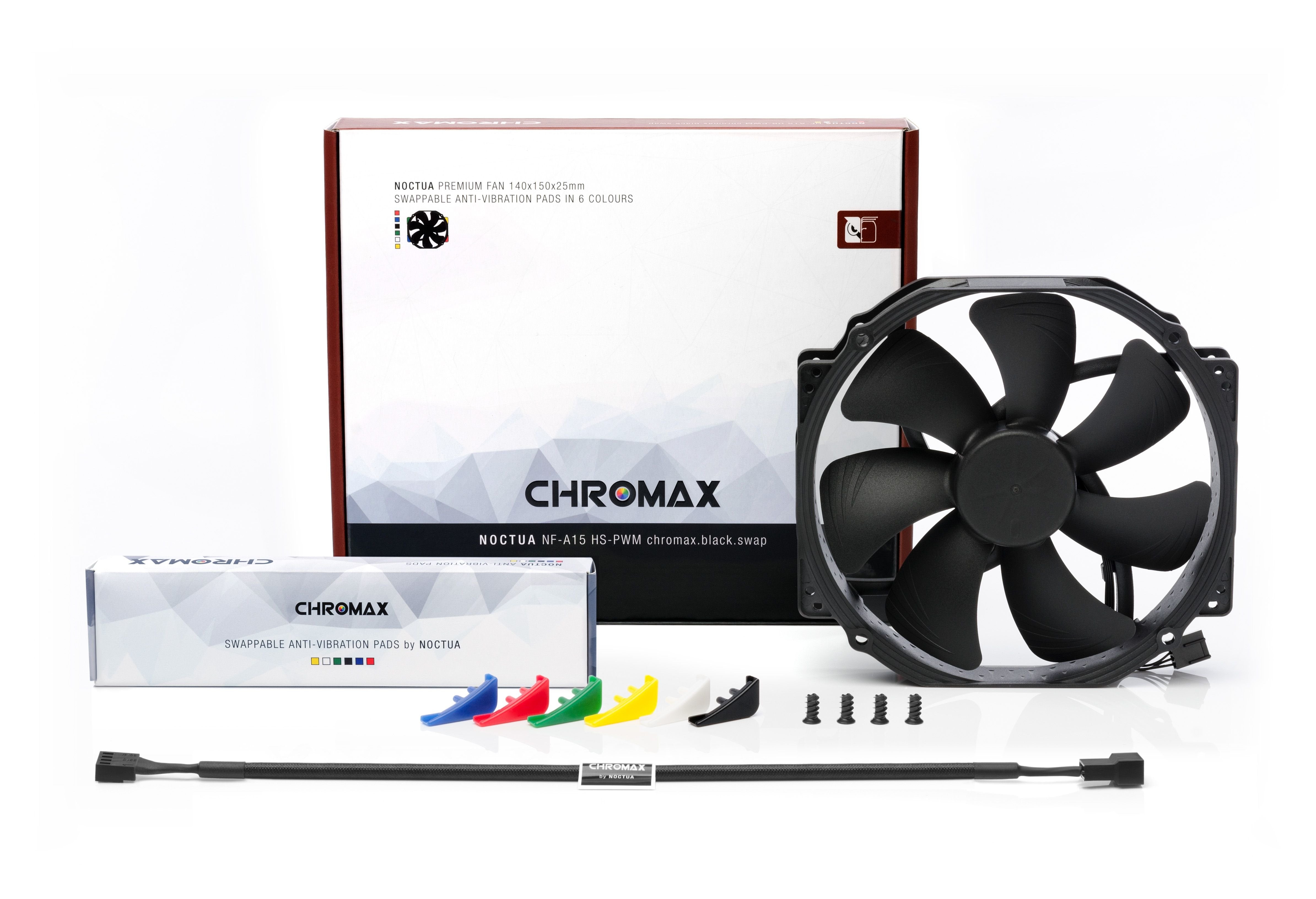EAN 9010018100433 - Noctua NF-A15 HS-PWM chromax.black.swap Carcasa del ordenador Ventilador Negro imagen 3
