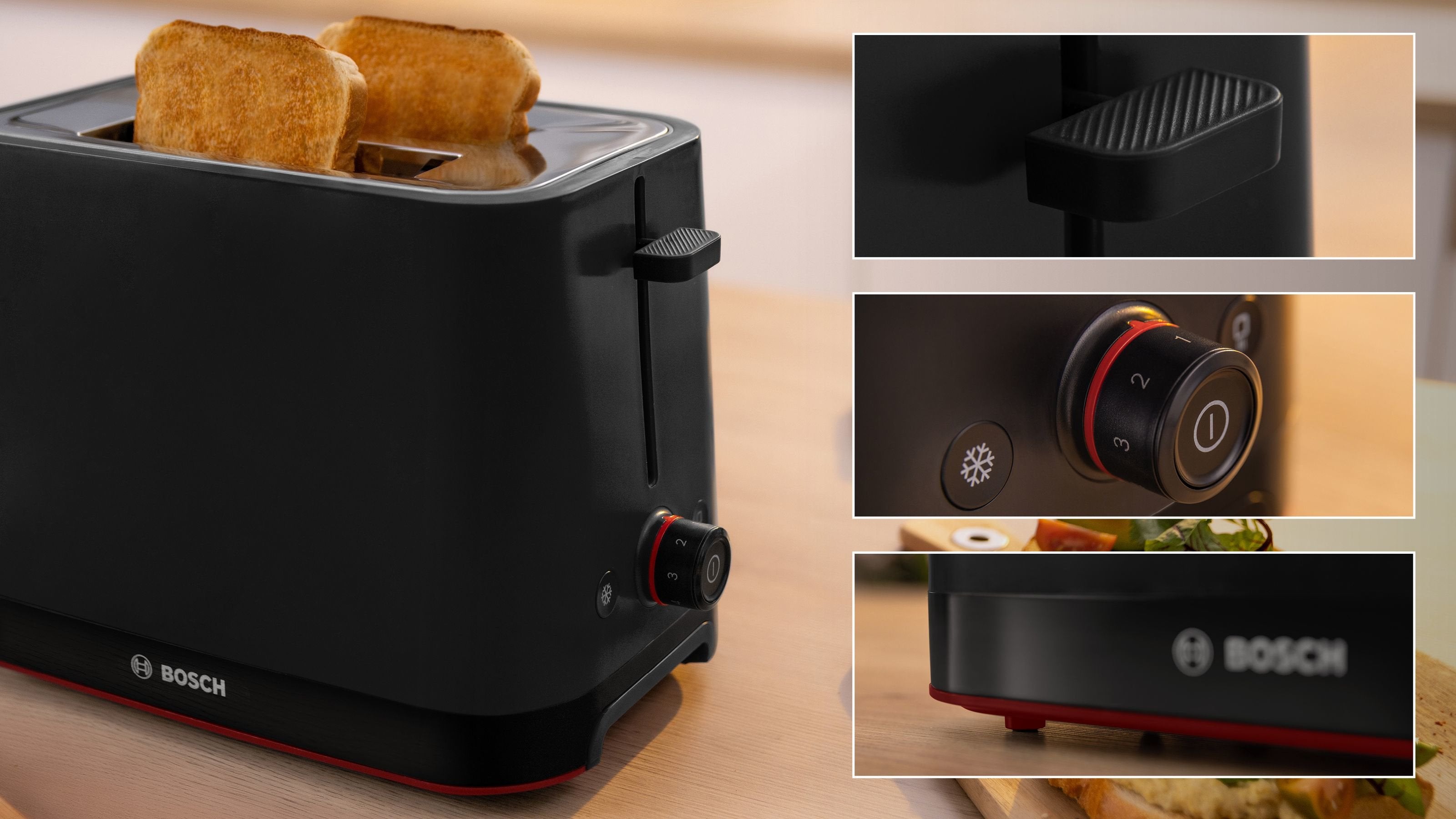Tostadora Bosch Home Tat3m123 Negro