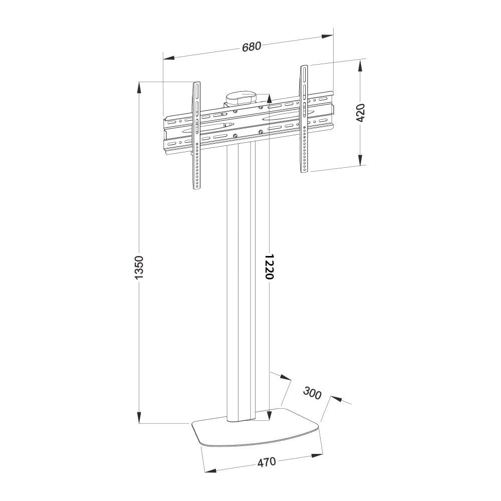 EAN 8051128104462 - Techly ICA-TR27 soporte para TV 139,7 cm (55") Negro imagen 3