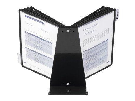 Simema De Paneles Expositores De Mesa Durable Variotable10 Paneles Expositores Negro