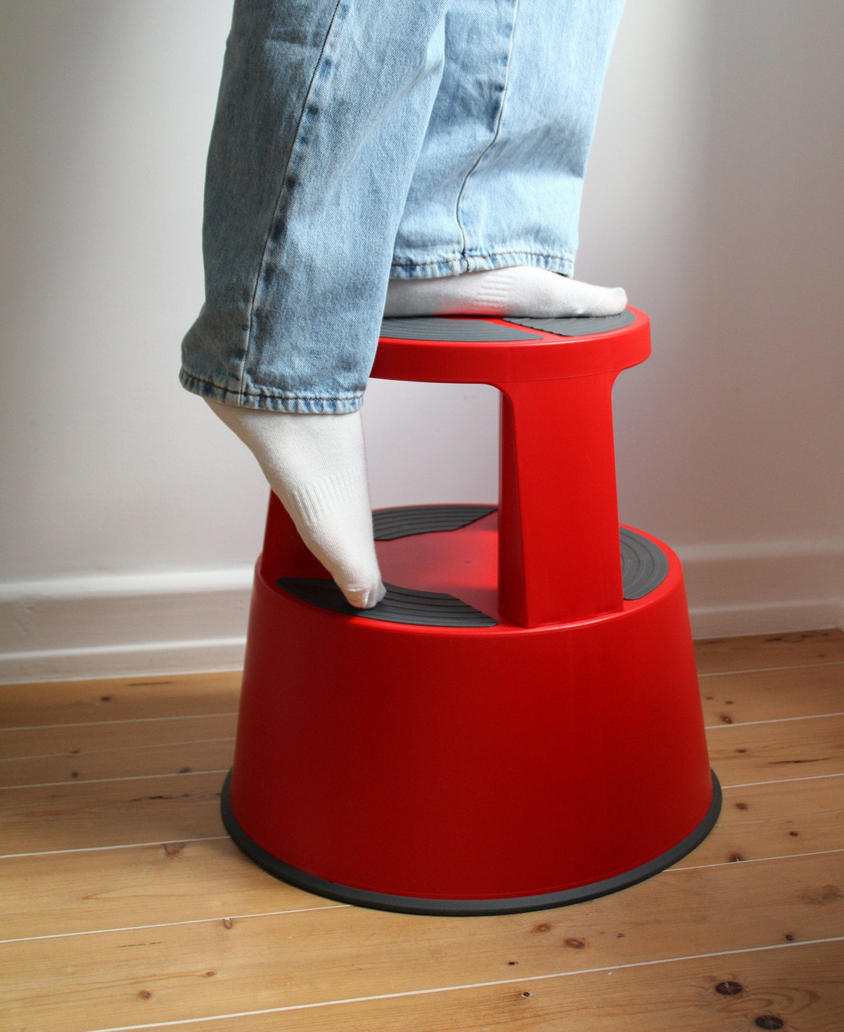 Wedo Taburete Con Ruedas Superstep Rojo