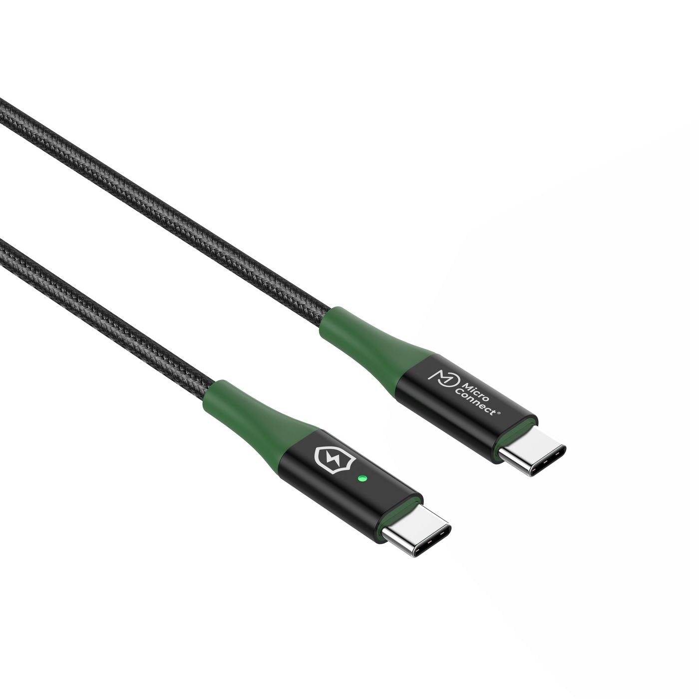 Smart Charge Usb-C To Usb-C  Cable 1m Black/Green Smart
