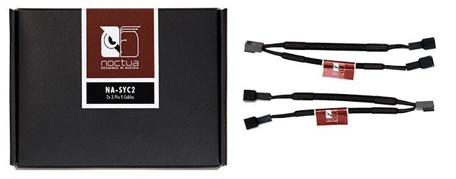 Noctua Na-Syc2 - Juego De 2 Adaptadores En Y Para Ventiladores De 3 Pines