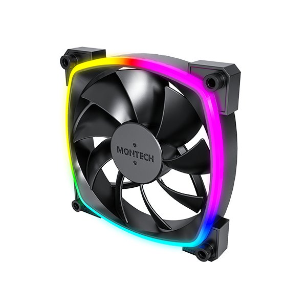 Montech Ax120 Pwm Argb Ventilador - 120mm, Negro