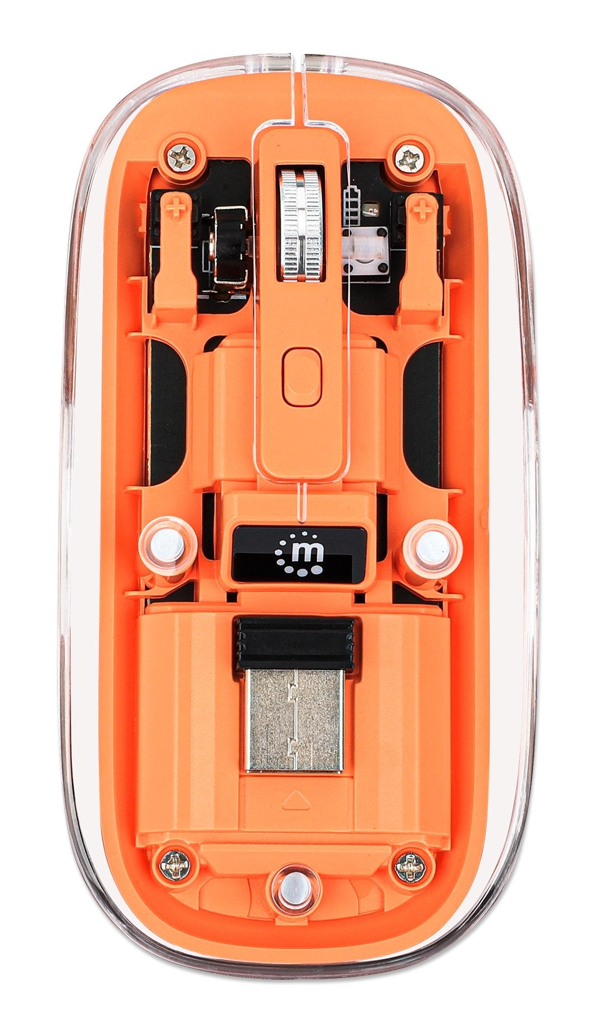 Ratón  Manhattan 190282  Universal Ambidextro Rf Inalámbrico Óptico 1600 Dpi