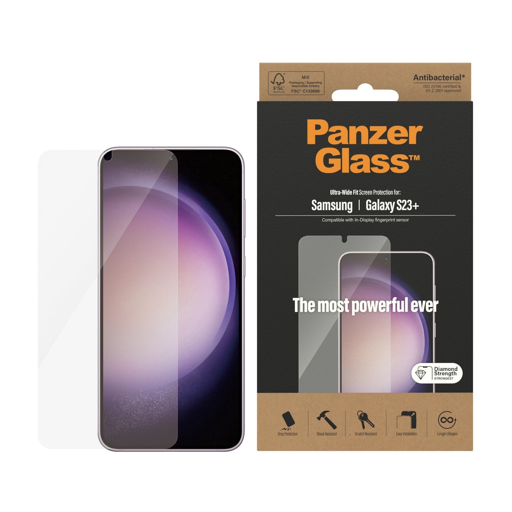Panzerglass Ultra Wide Fit Protector De Pantalla Samsung - Galaxy S23+ 1 Pieza[S]