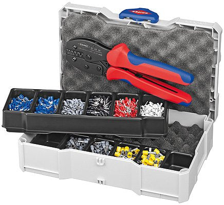 Knipex 97 90 23 Crimpadora Juego De Herramientas Azul, Rojo