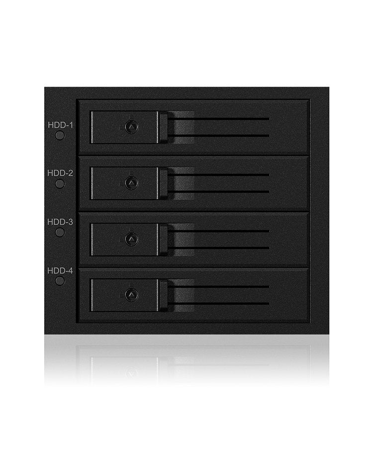 EAN 4250078161400 - ICY BOX IB-564SSK 3x 5,25" Bandeja para disco duro Negro imagen 3