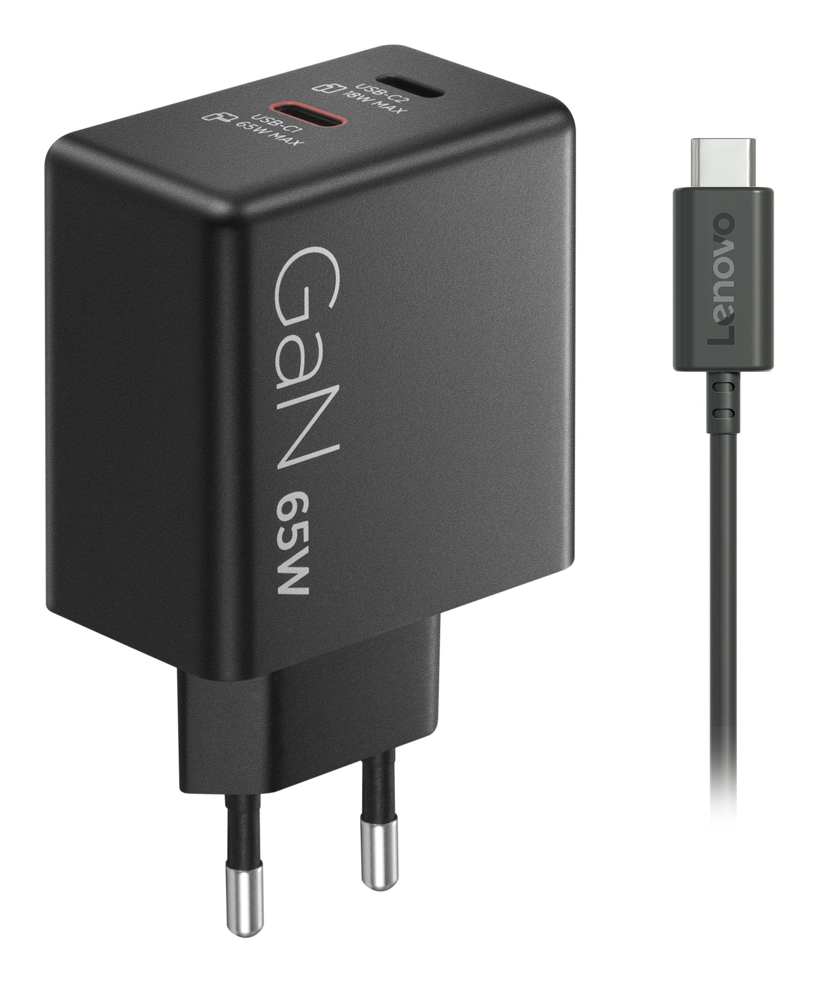 EAN 0195892129134 - Lenovo Dual USB-C 65W GaN Charger Universal Negro Corriente alterna Interior imagen 9