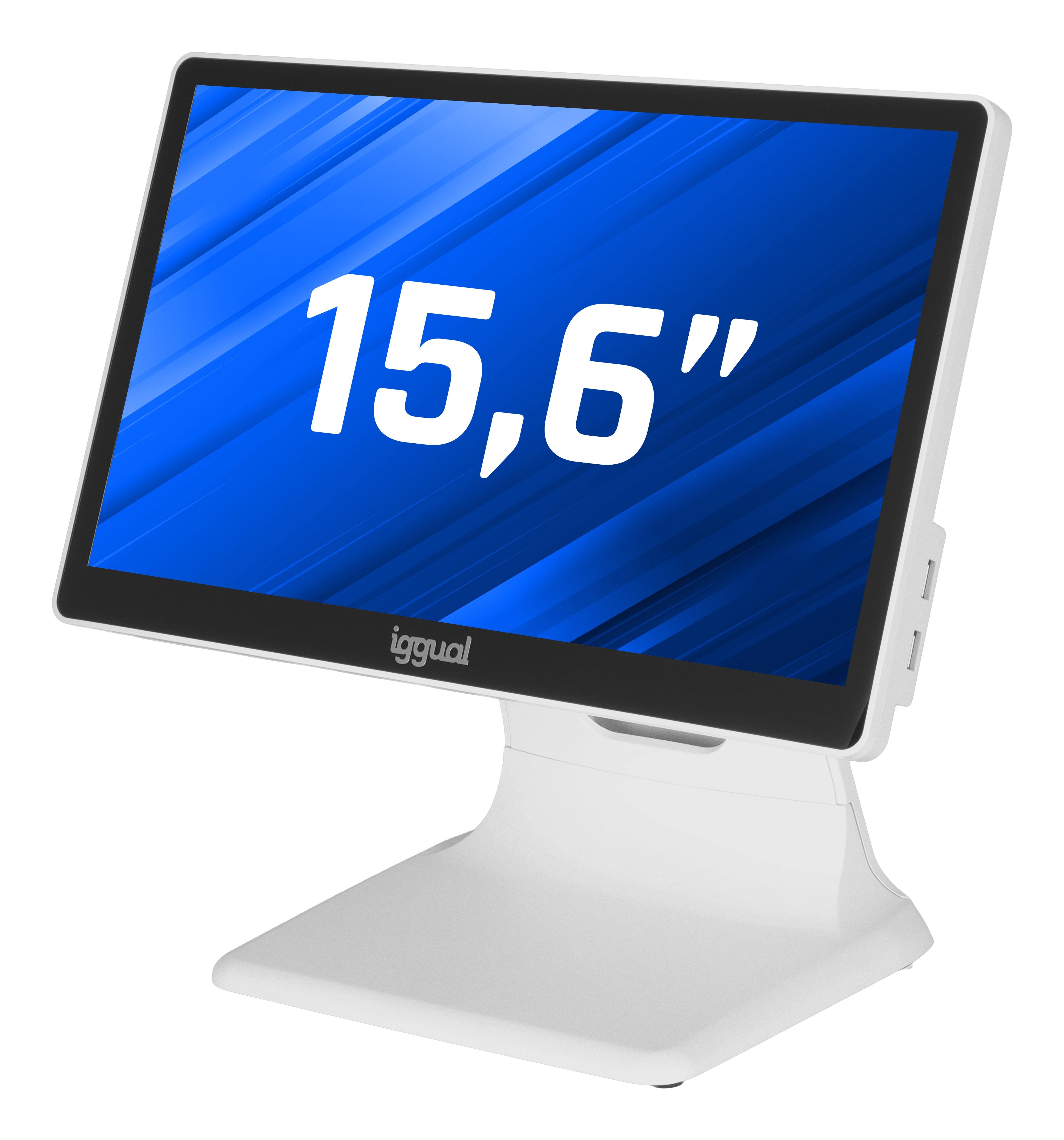 EAN 8435364320174 - iggual AIO W156.88.N100 3,4 GHz Todo-en-Uno 39,6 cm (15.6") 1920 x 1080 Pixeles Pantalla táctil Blanco imagen 1