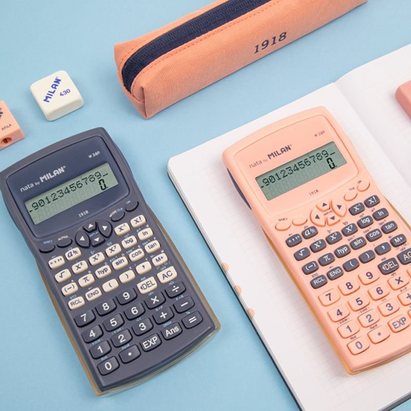 Blister Calculadora Científica M240 Serie 1918, Rosa Milan