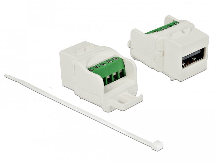 Keystone Modul Usb 2.0 A Buchse Zu Terminalblock Weiss