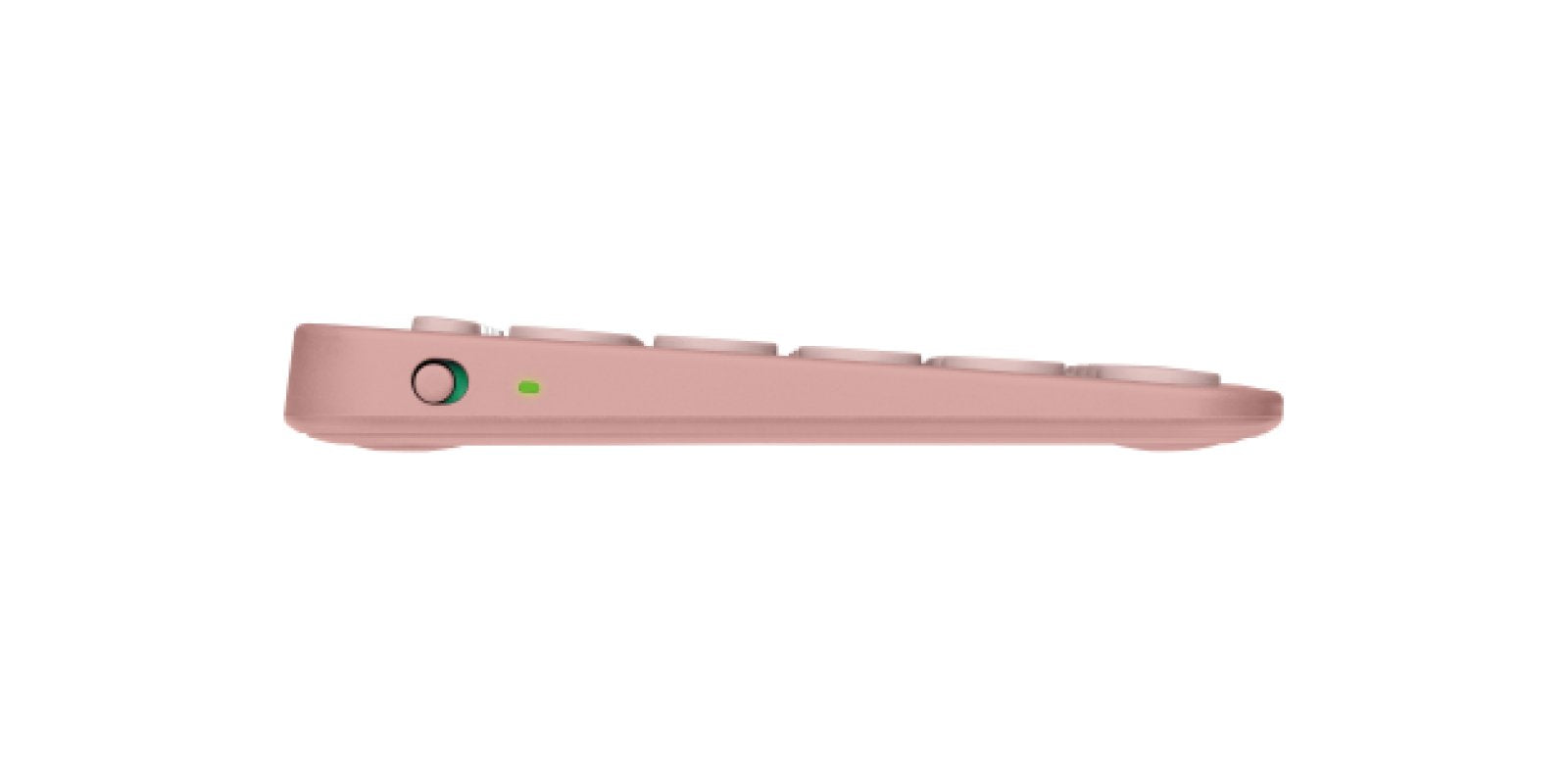 Teclado Inglés Logitech Pebble Keys 2 K380s Rf Wireless + Bluetooth Qwerty Internacional De Ee.Uu. Rosa