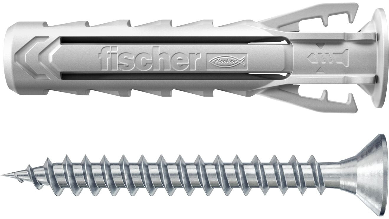 Fischer Sx Plus 8x40 S K 10, 568122, Pasador Gris Claro