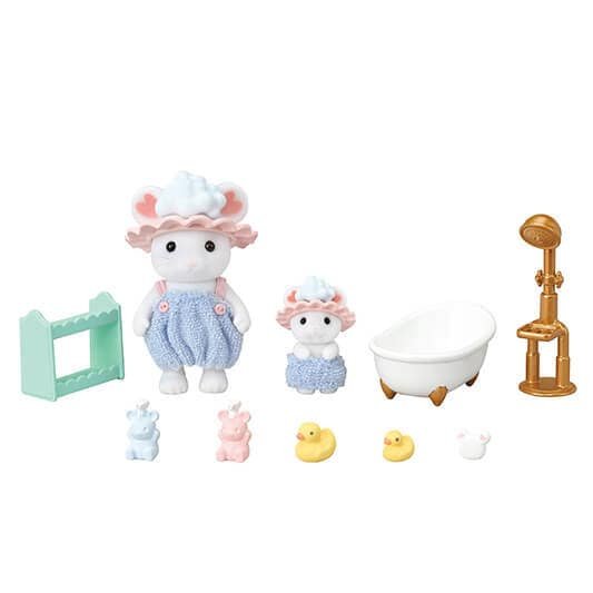 Epoch Sylvanian Families - Marshmallow Mäuse Badespass Juego 5805