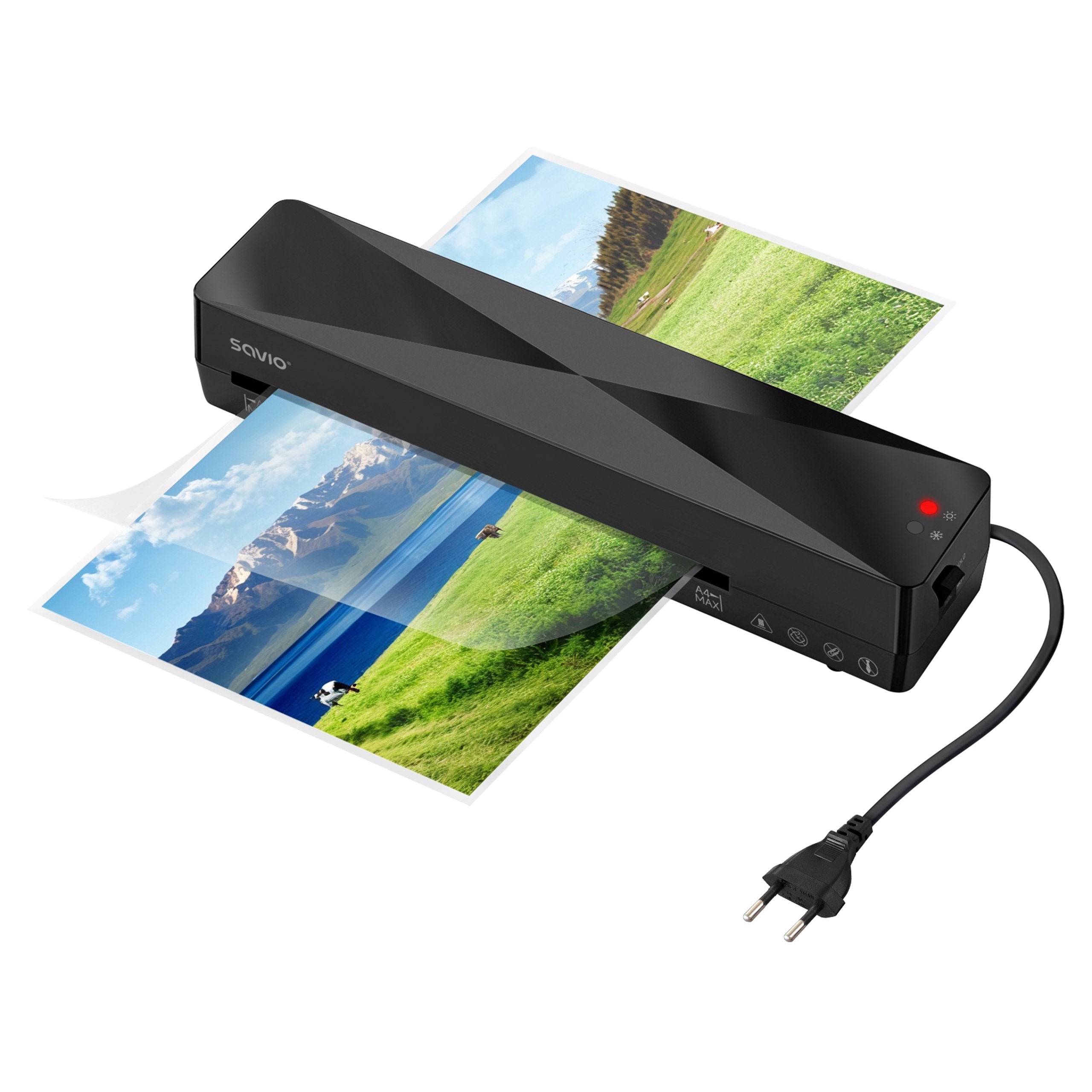 Savio Lr-01/B Laminador Plastificadora En Frío/Caliente 320 Mm/Min Negro