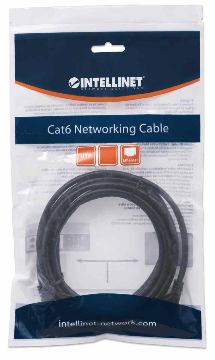 EAN 0766623342063 - Intellinet 342063 cable de red Negro 2 m U/UTP (UTP) imagen 2