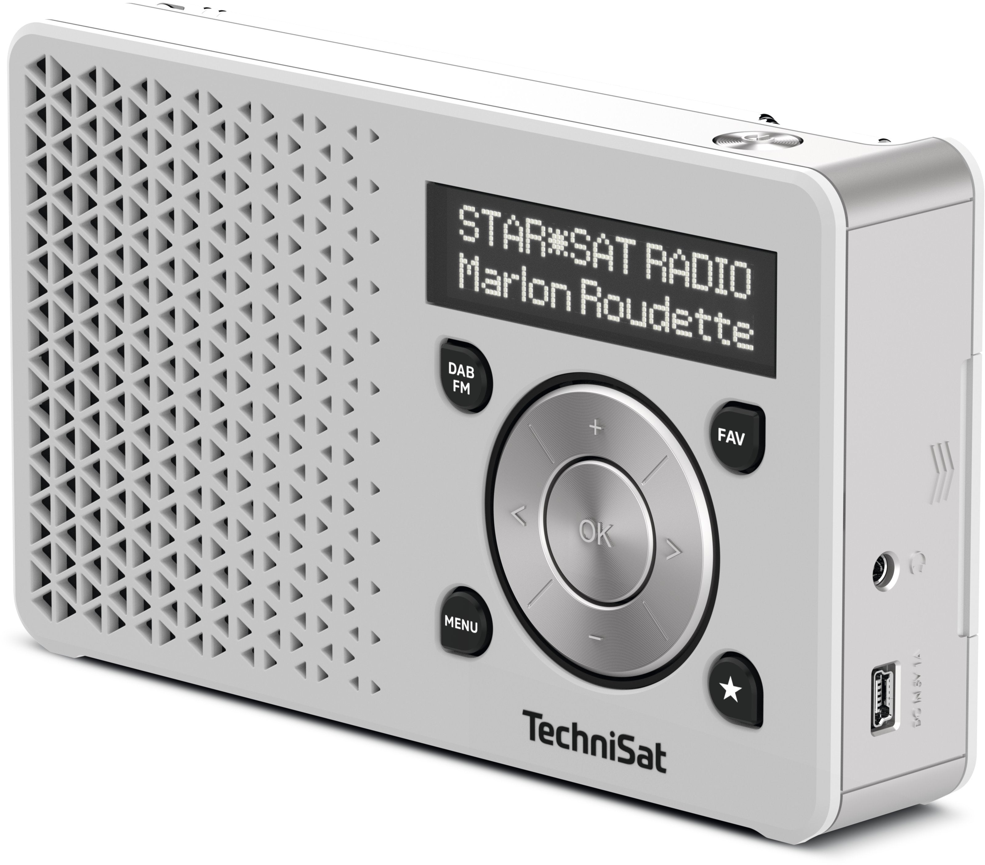 EAN 4019588149977 - TechniSat DigitRadio 1 Portátil Digital Plata, Blanco imagen 3