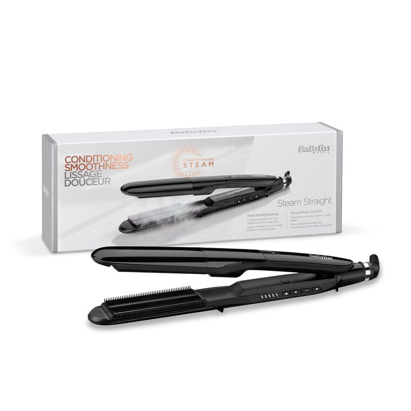 Babyliss St492e Utensilio De Peinado Plancha De Pelo Vapor Negro 2,5 M