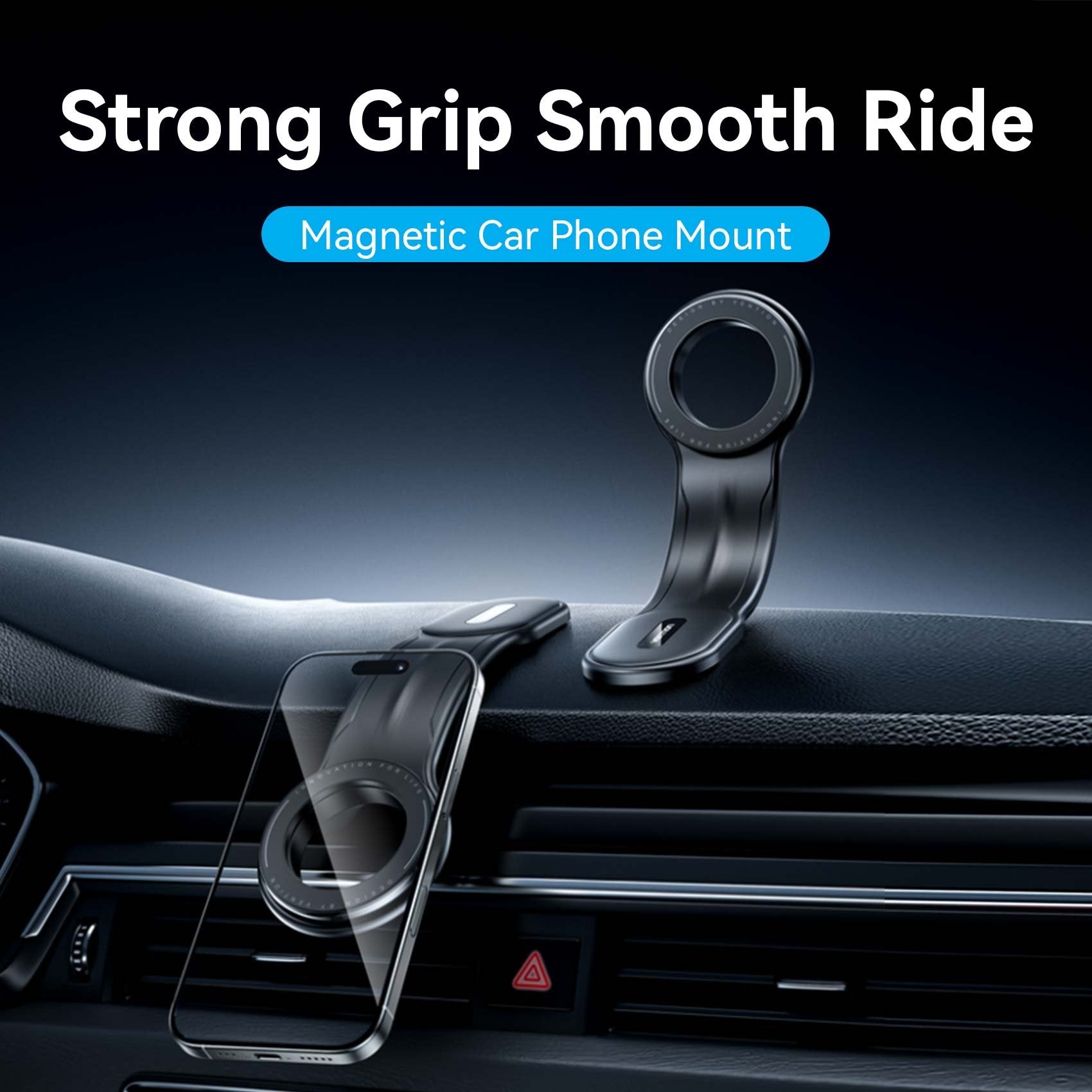 Soporte De Smartphone Para Coche Vention Ksib0 Negro